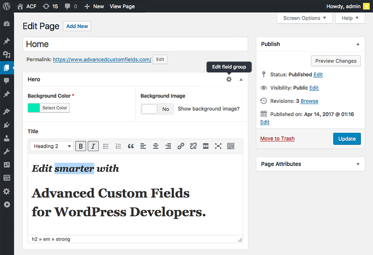 ACF | Advanced Custom Fields Plugin for WordPress