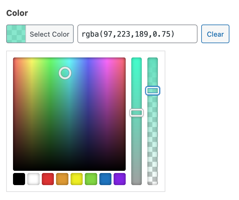 ACF  Color Picker