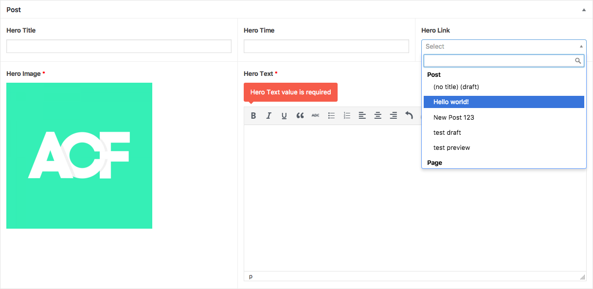 using conditional logic to display custom fields