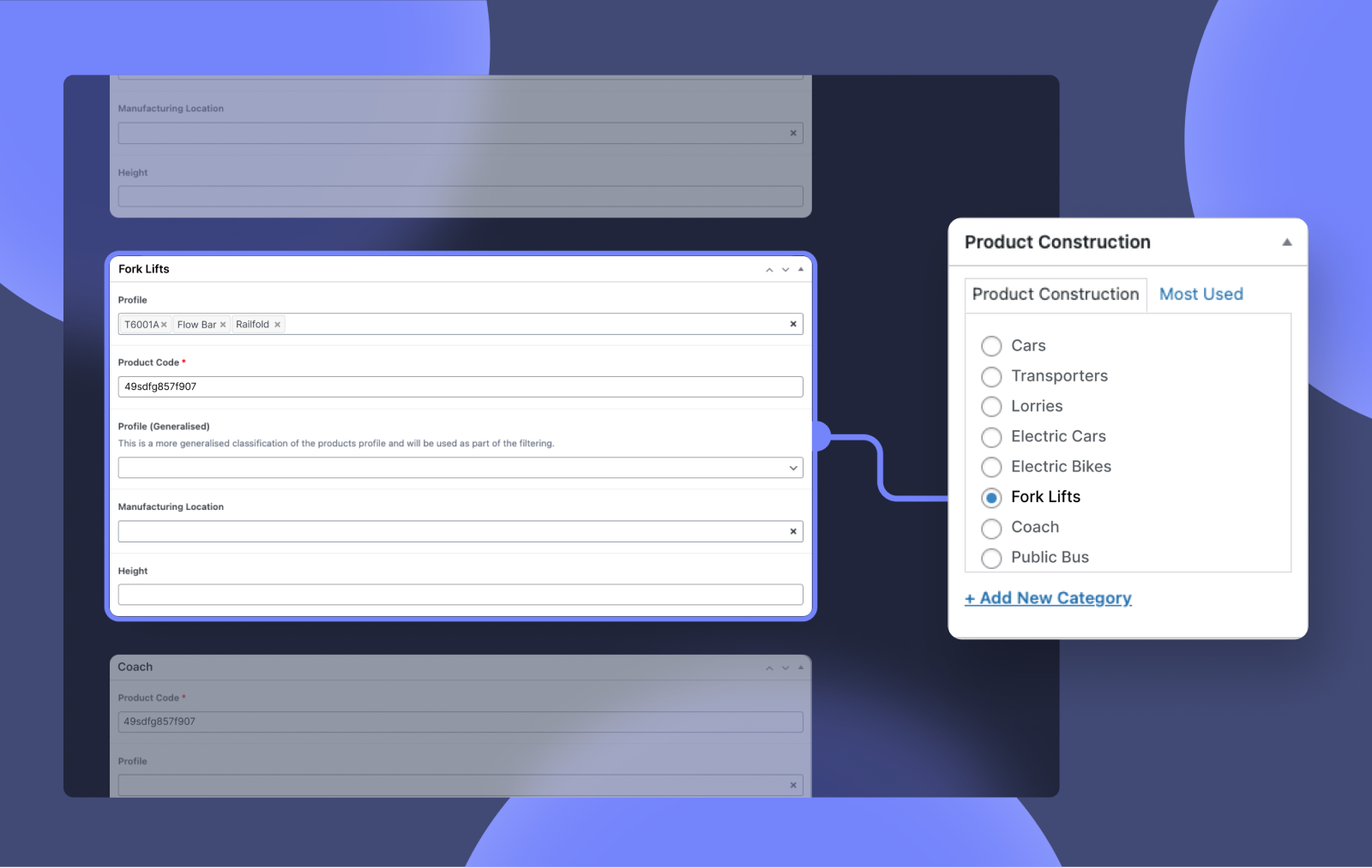 Another view of Rareloop’s product page UI. 