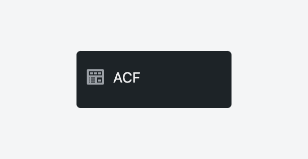 Installing and activating ACF