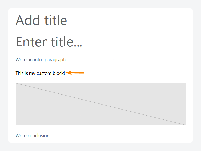 Using an ACF block in a block template