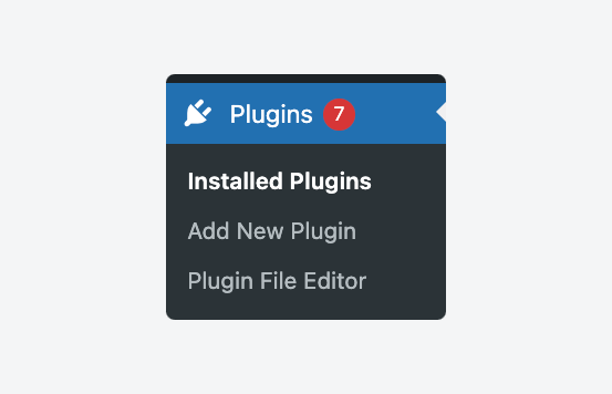 Navigate to installed plugins