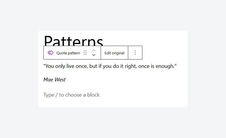 Editing your synced pattern