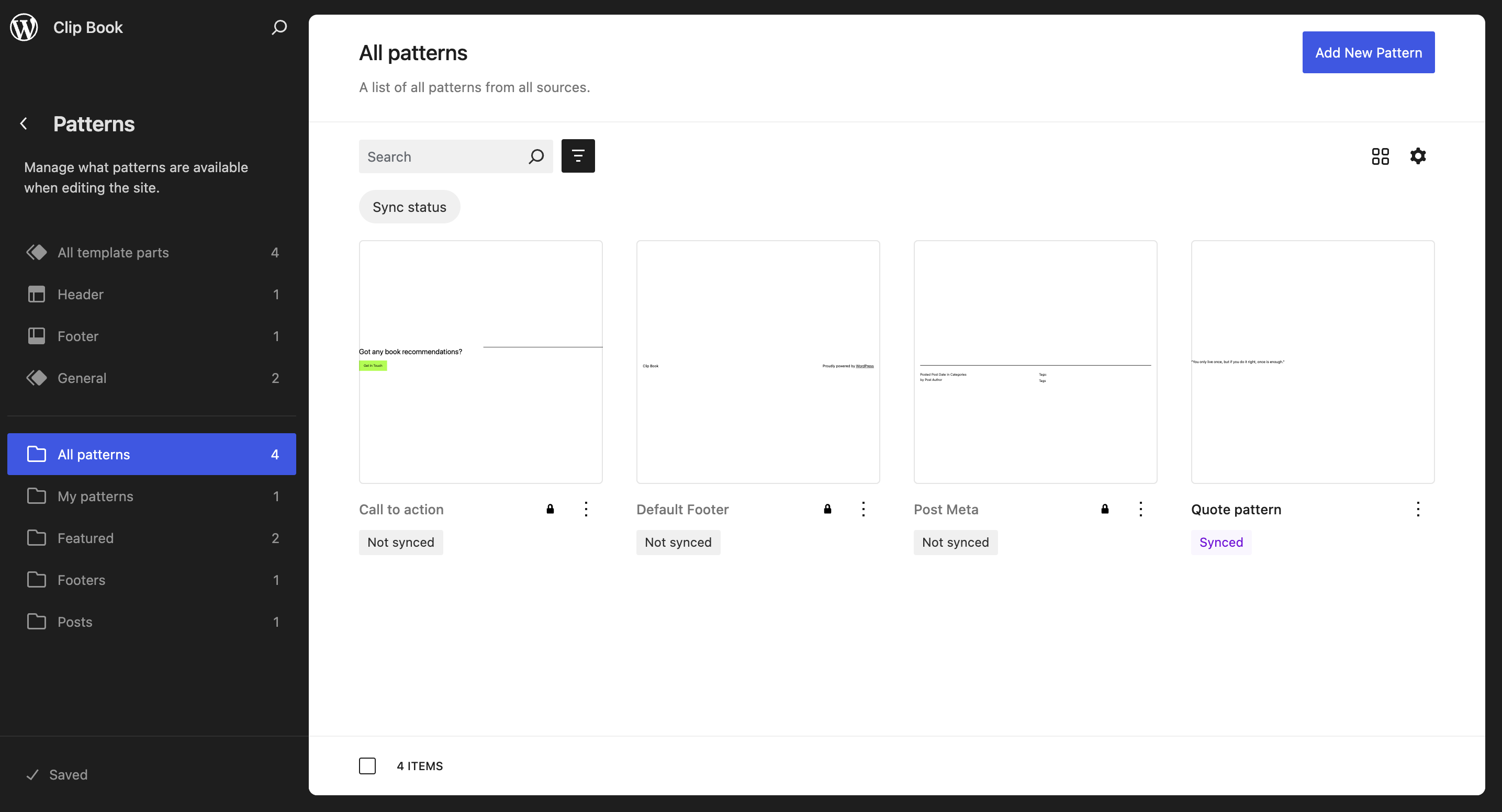 Managing all your patterns
