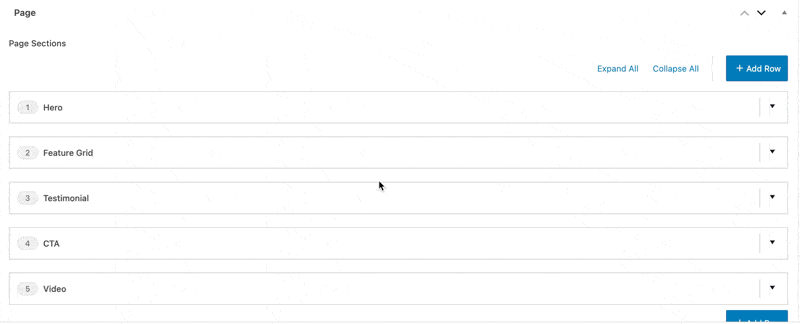 Expand and collapse all Flexible Content field layouts with one click 