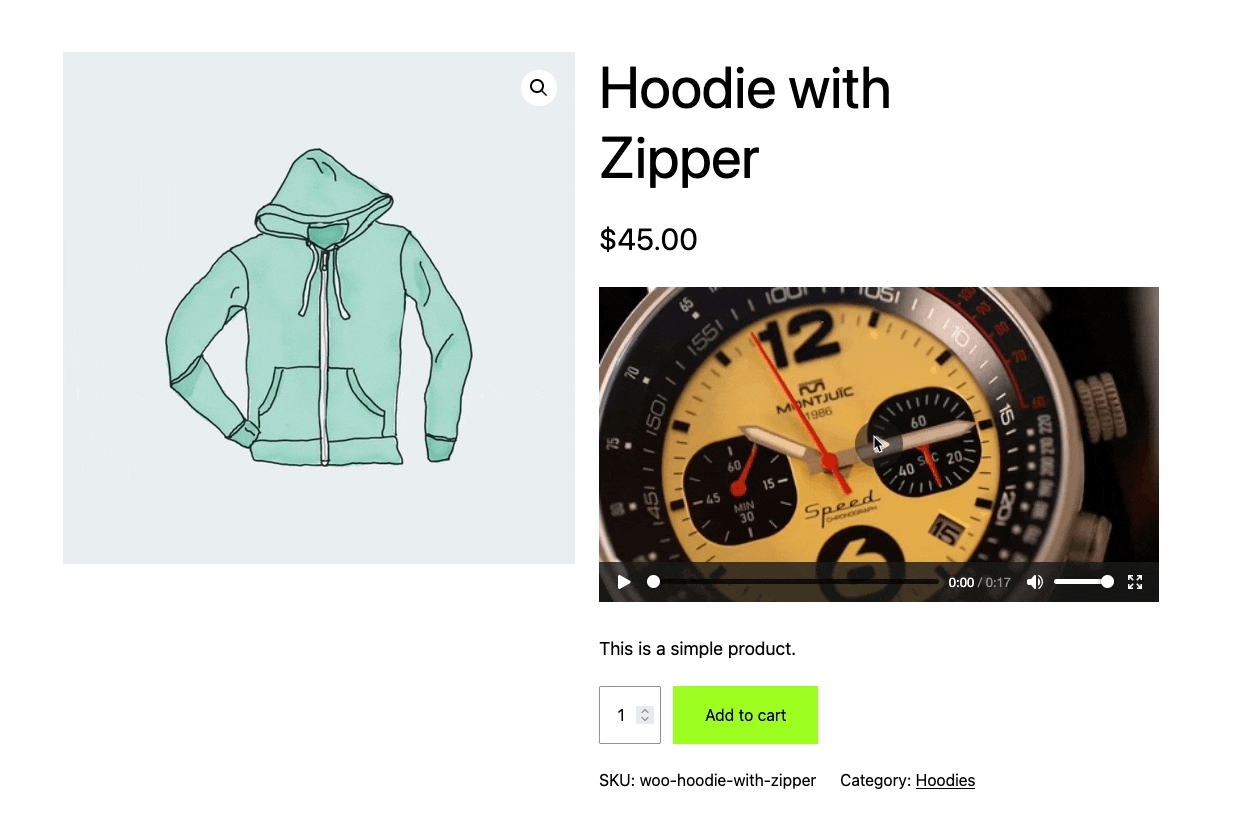 Adding a self-hosted video to WooCommerce with ACF