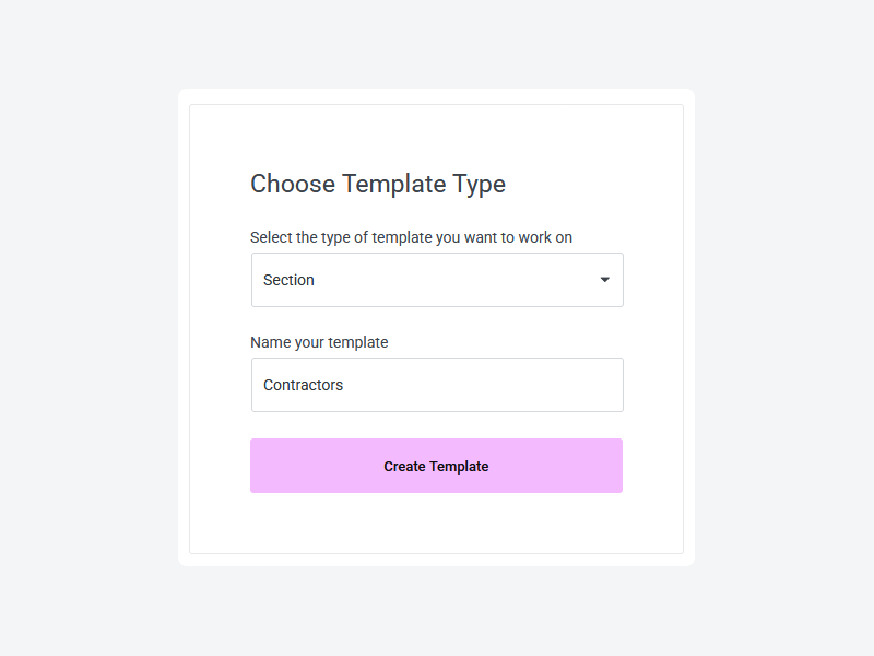 Creating an Elementor section template