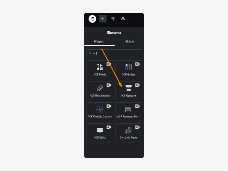 ACF Repeater widget in Elementor