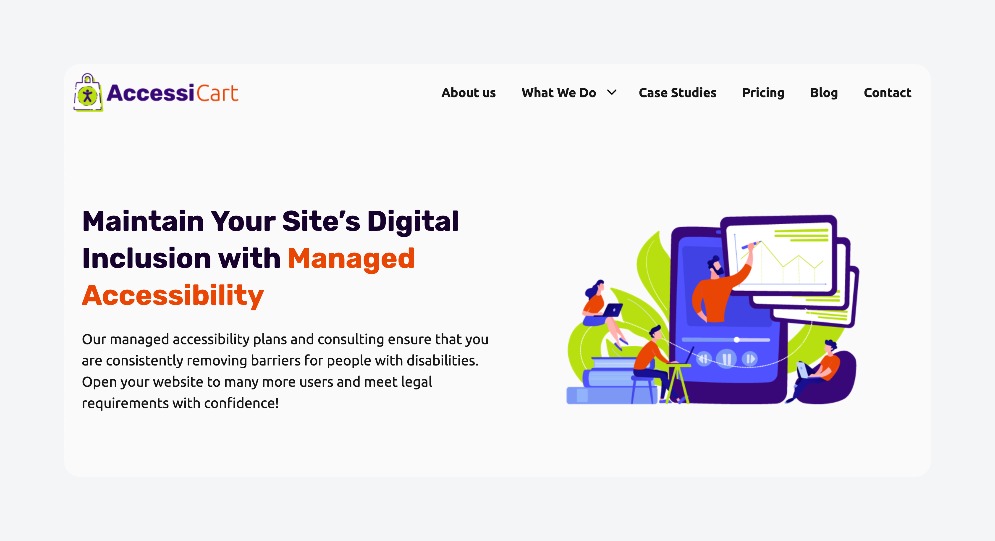 A site built using the Genesis framework