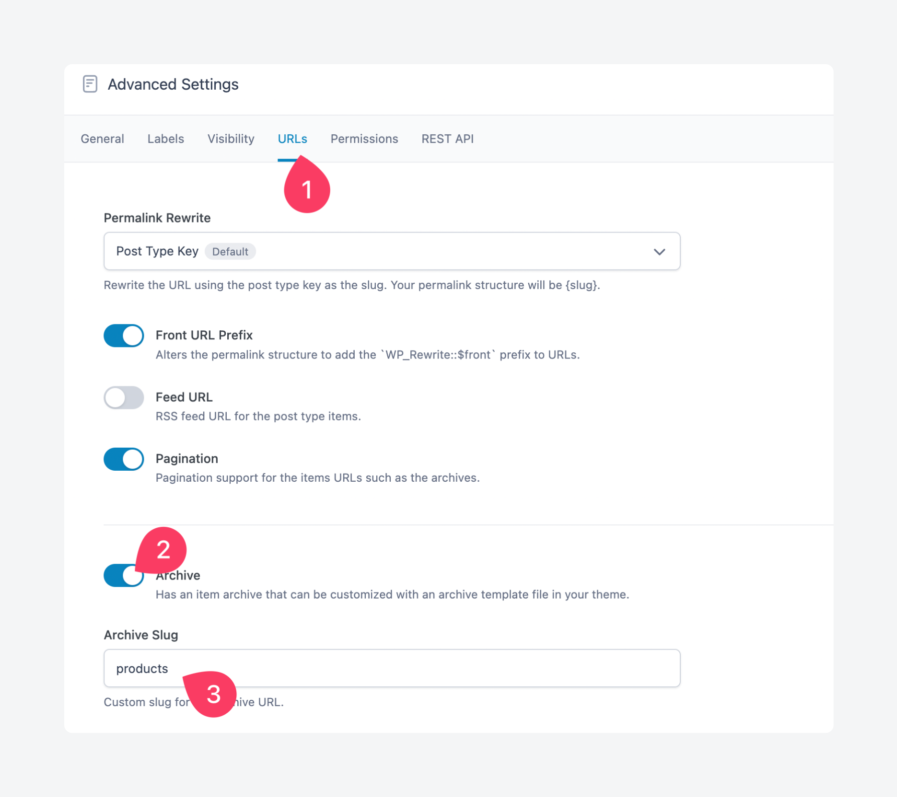 Enabling archives for an ACF custom post type