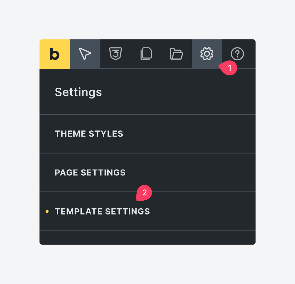 Accessing Bricks template settings