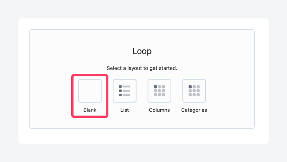 Selecting a layout for a Beaver Builder Loop module