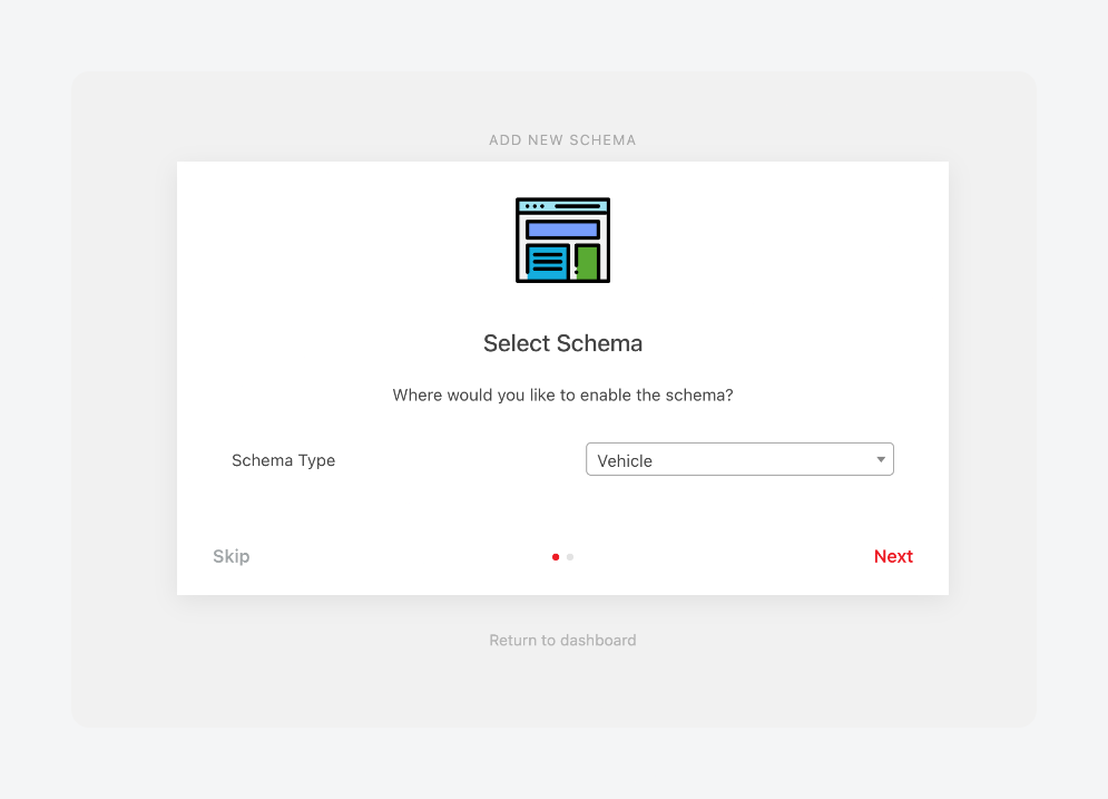 Choosing a schema type in Schema & Structured Data for WP