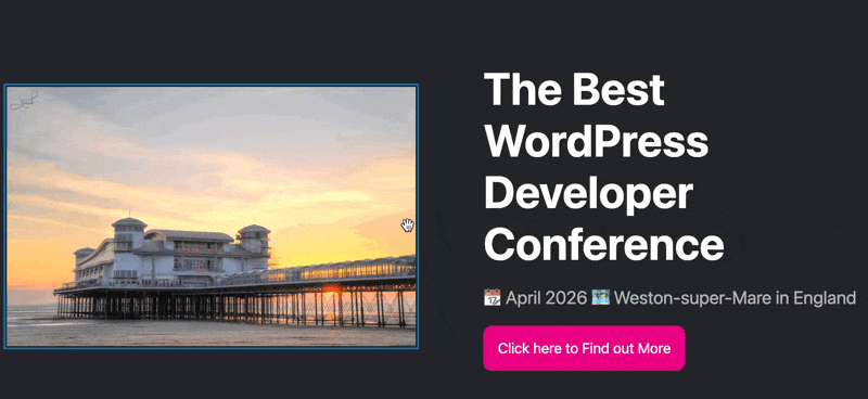 Demostración de edición de texto en ACF.