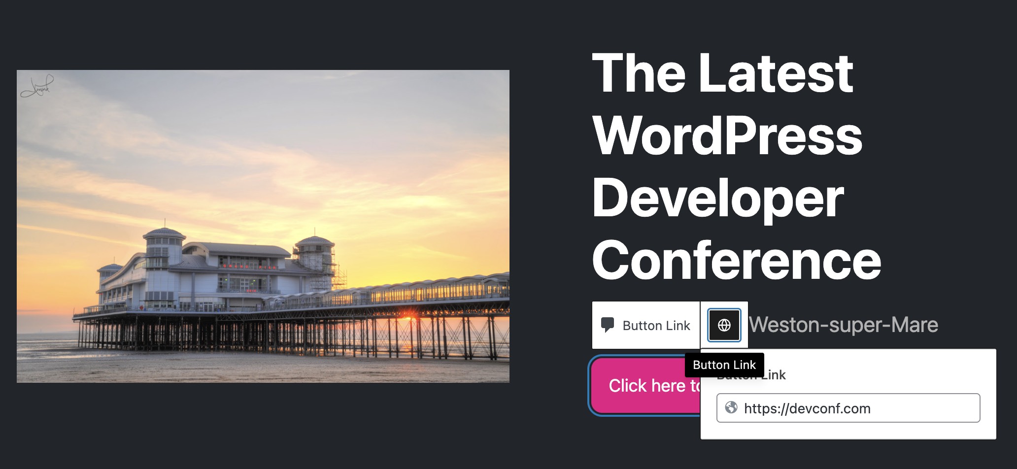 Demostración de edición de barra de herramientas en ACF.