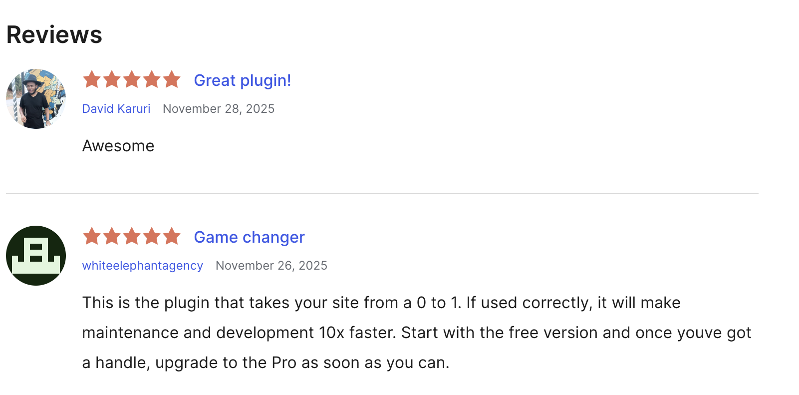ACF Reviews from 2025