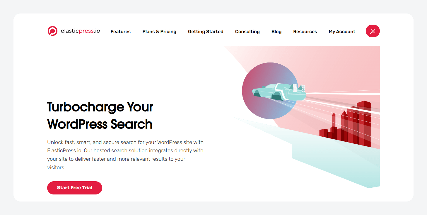 ElasticPress’s homepage.