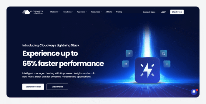 Cloudways Homepage